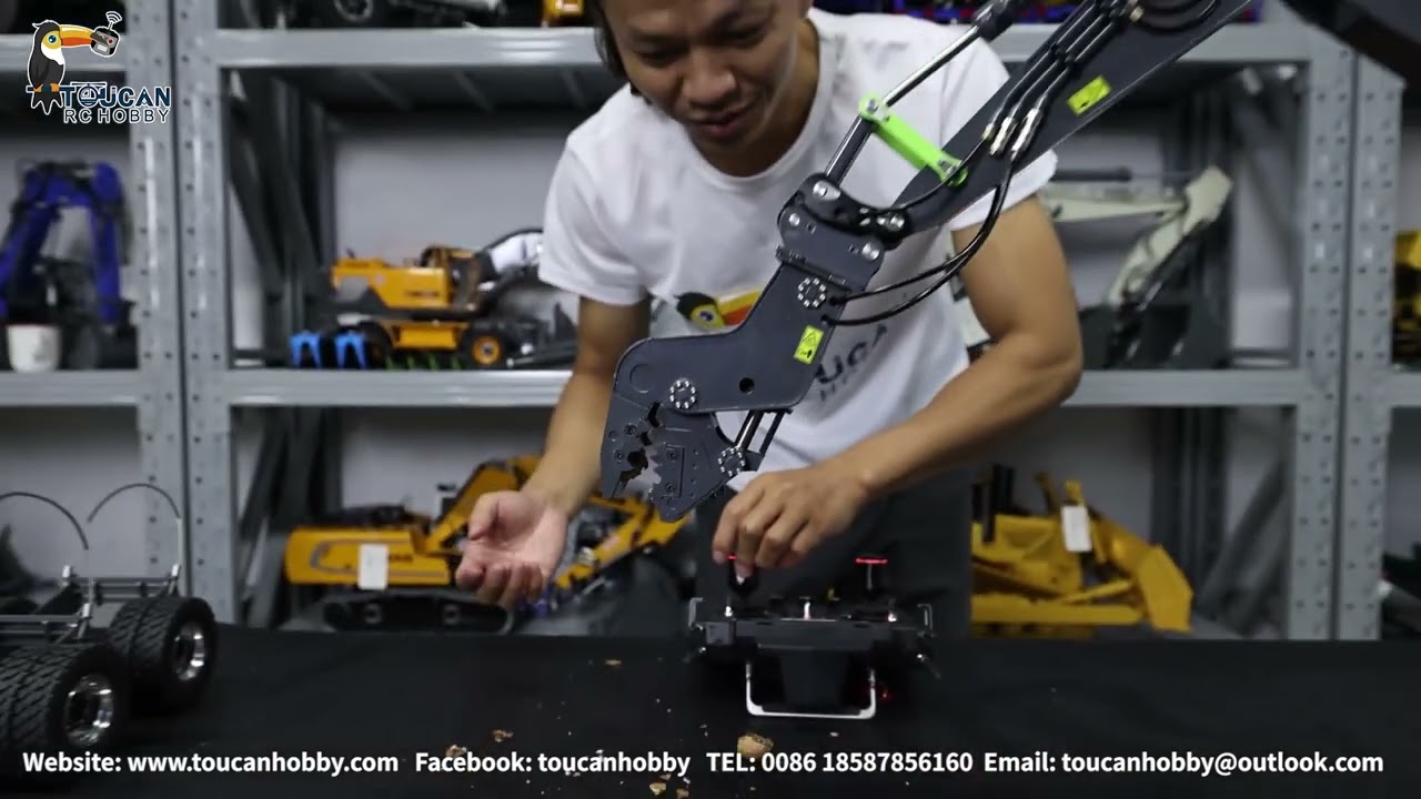 LESU 1/14 RC Excavator PC360, RTR with Flysky PL18Lite Radio, 15KG, many upgrade parts ready