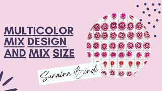 Sunaina Spiral Multicolor Mix Design And Mix Size Full Silver Stone Bindi Book For Women & Girls