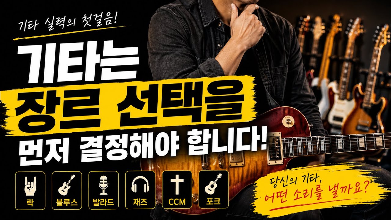 기타 기초코드 Cm7과 장르선택이나 기타 스타일을 알고 연습하는것이 왜 중요한지에 대한 썰 !