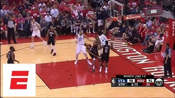 Donovan Mitchell rebounds own miss and throws down unbelievable putback dunk vs. Rockets | ESPN