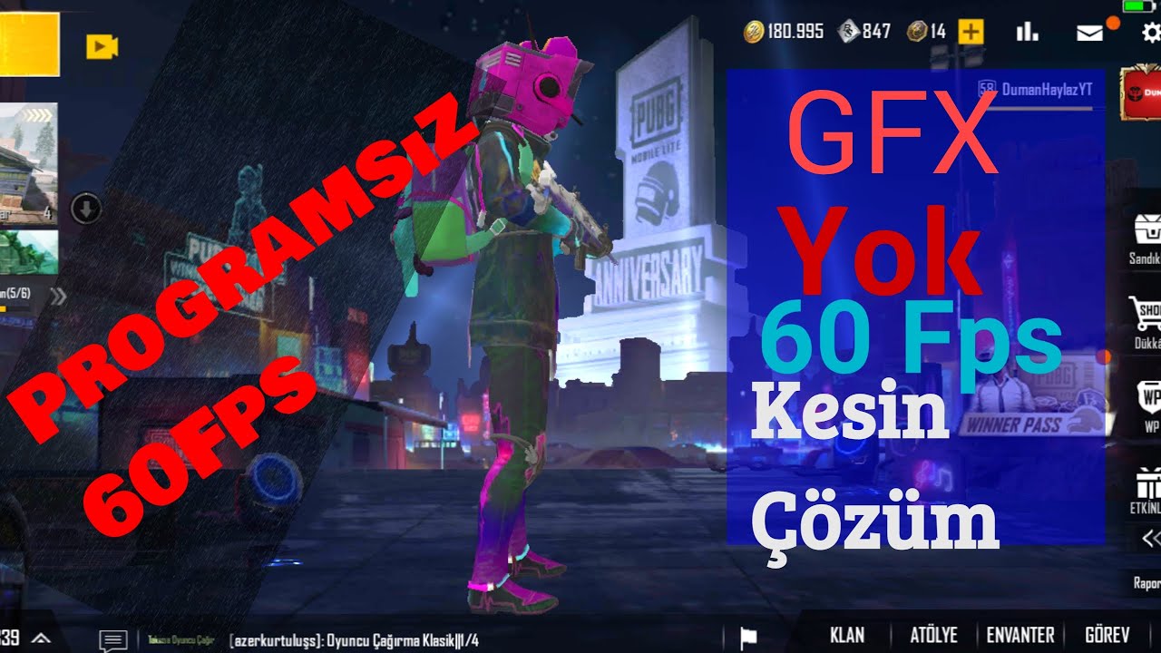 Program Kullanmadan | 60 Fps İle Oyun Oynama | Kesin çözüm Pubg Mobile Lite - Pubg Mobile