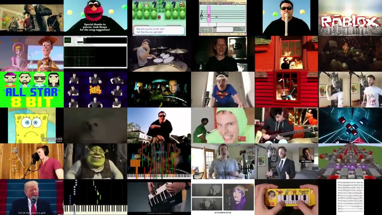 All Star but it's a 36 Version Mashup