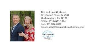 5116 Redfield Dr Murfreesboro TN 37129 — Tim and Laci Crabtree