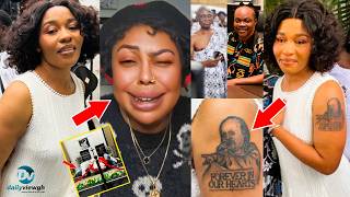 Odo Broni Gets "Forever In My Heart" Tattoo To Remember LUMBA; Afia Schwar MOCKS Team Legal Wives