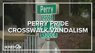 Perry District sees vandalism on pride crosswalk