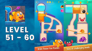 Save The Fish - Pull The Pin Game - Level 51-60 Gameplay Walkthrough