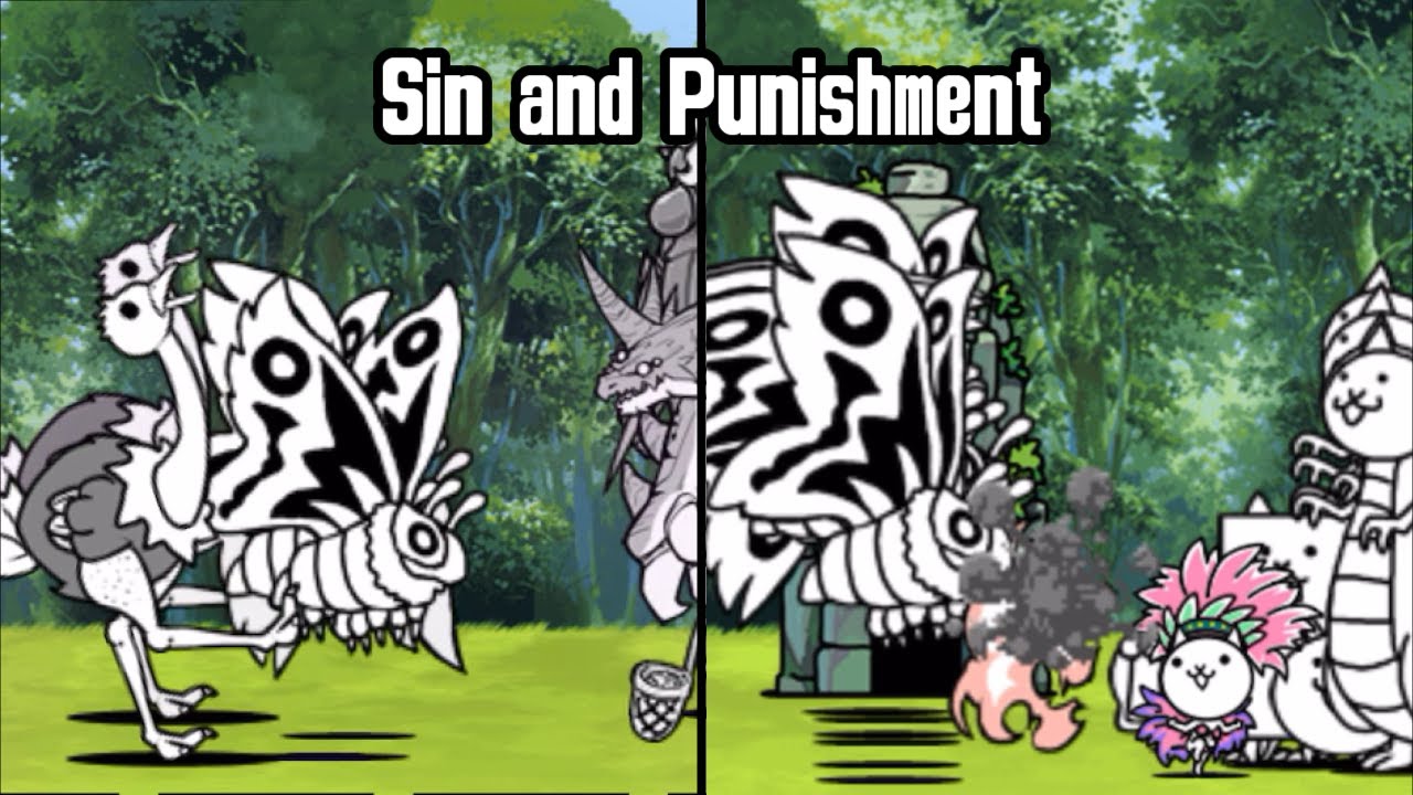 Battle Cats - Sin and Punishment 1 Crown (Tutorial)