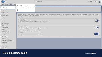 How to give Salesforce users power of Cisco WebEx Team