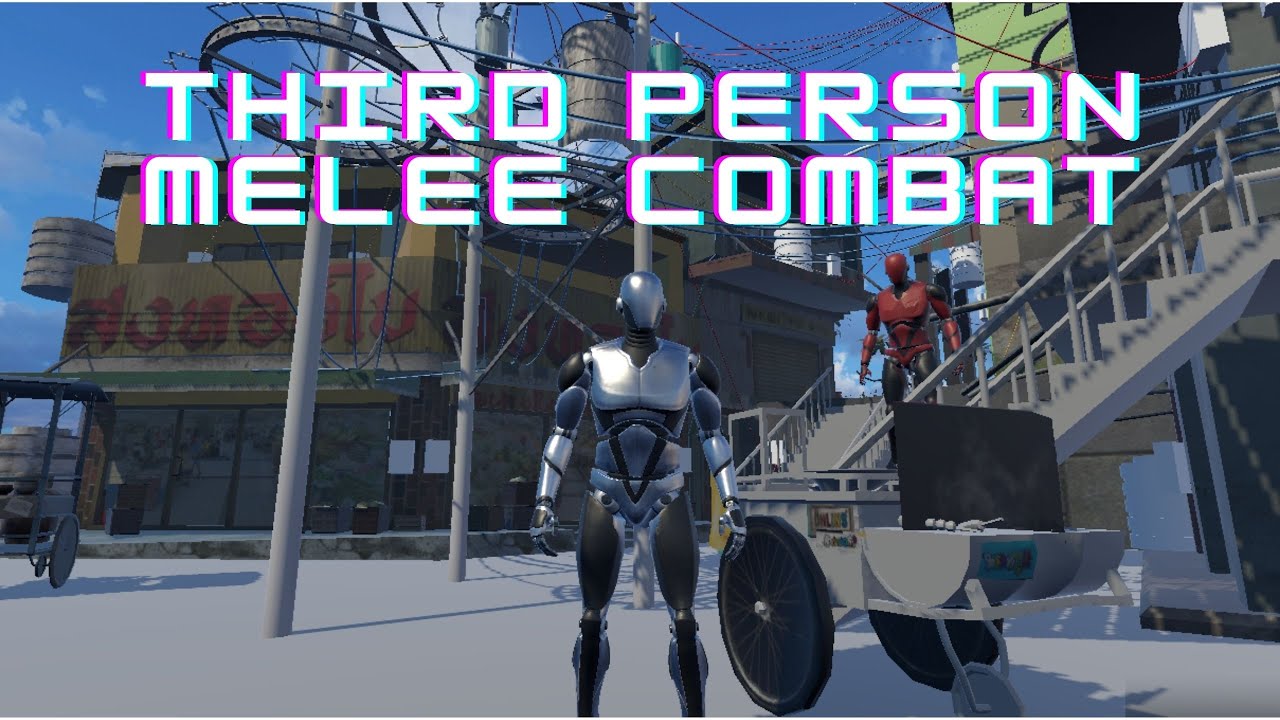 devlog#5 - Third Person Melee Combat Thai Grocer Subdivision Demo Scene
