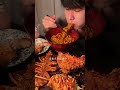 Spicy noodles + fried chicken + meatballs + skewers | mukbang asmr eating #mukbang #food #shorts