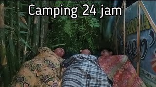 Not solo camping, build a shelter out of bamboo, sleep in the forest until morning!!