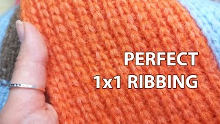 My secret to perfect 1x1 ribbing