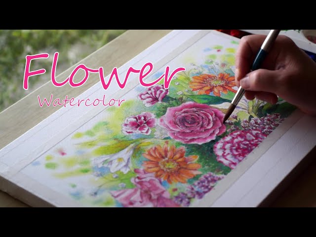このお花の絵ができるまで見てみよう！／Let's take a look at how