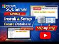 Microsoft SQL Server Express Install & Create Database | Step by Step (Bengali Tutorial)