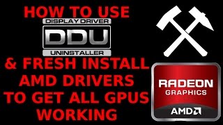 DDU Device Driver Uninstaller Fix Unrecognised GPU Clean Install AMD Radeon Drivers How To Use 6