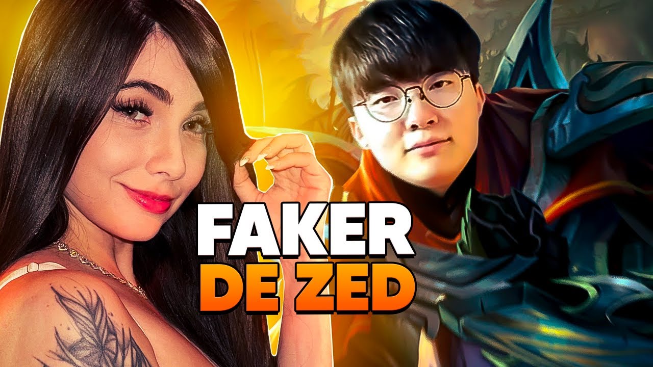 Reagindo ao FAKER JOGANDO DE ZED