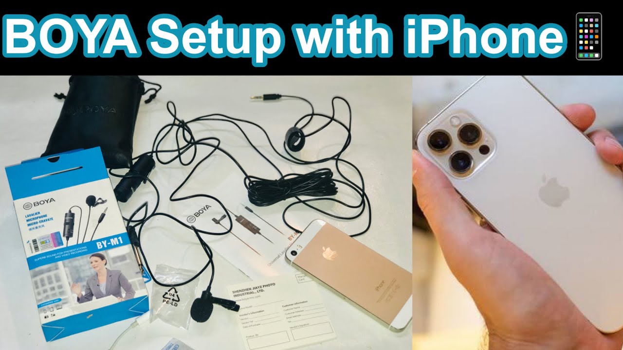 How To Connect Boya By M1 Mic With iPhone Boya Mic Setup For iPhone