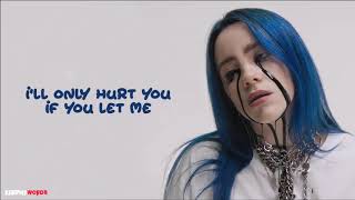 Video thumbnail of "Billie Eilish - when the party's over ( Lyrics Video )"