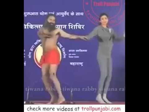 Baba Ramdev Funny Dance With Girl Vedio Baba Ramdev Funny Dance With Girl Vedio