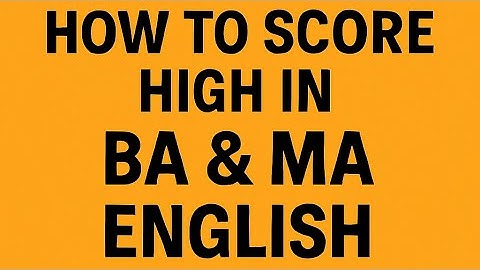 How to Score High in BA & MA English Literature | Answer Writing Tips that Actually Work
