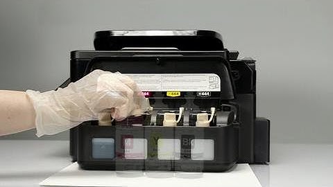 Epson WorkForce ET-4500 | How to Fill Your EcoTank Printer