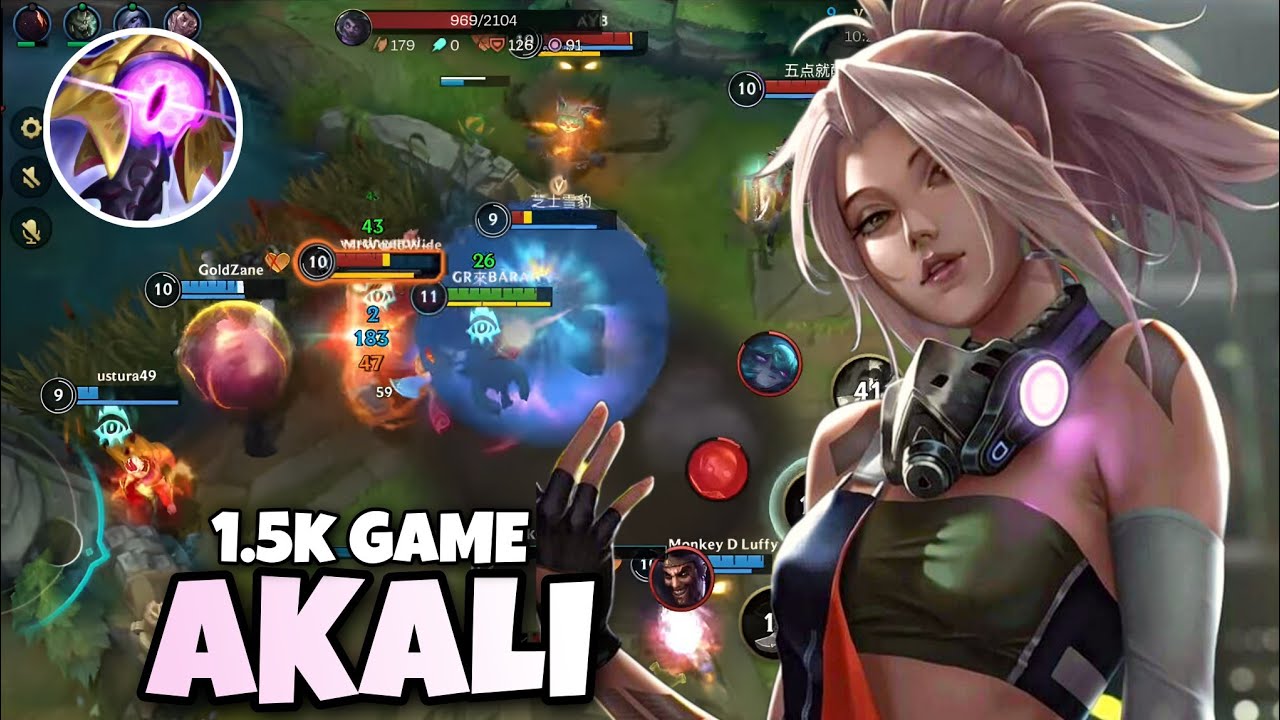 WILD RIDT ONE OF THE BEST AKALI PLAYER WILD RIFT AKALI BUILD