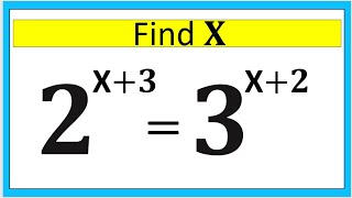Famous Nice Exponent Math Simplification |Find the value of X|Math Olympiad Problem Profile