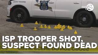 Indiana State Police Trooper in stable condition after suspect found dead