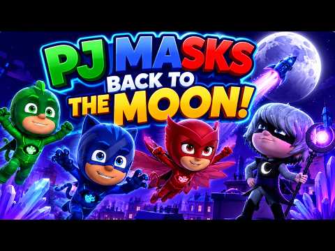 MOON TROUBLE! PJ Masks Race to Save the Lunar Crystals