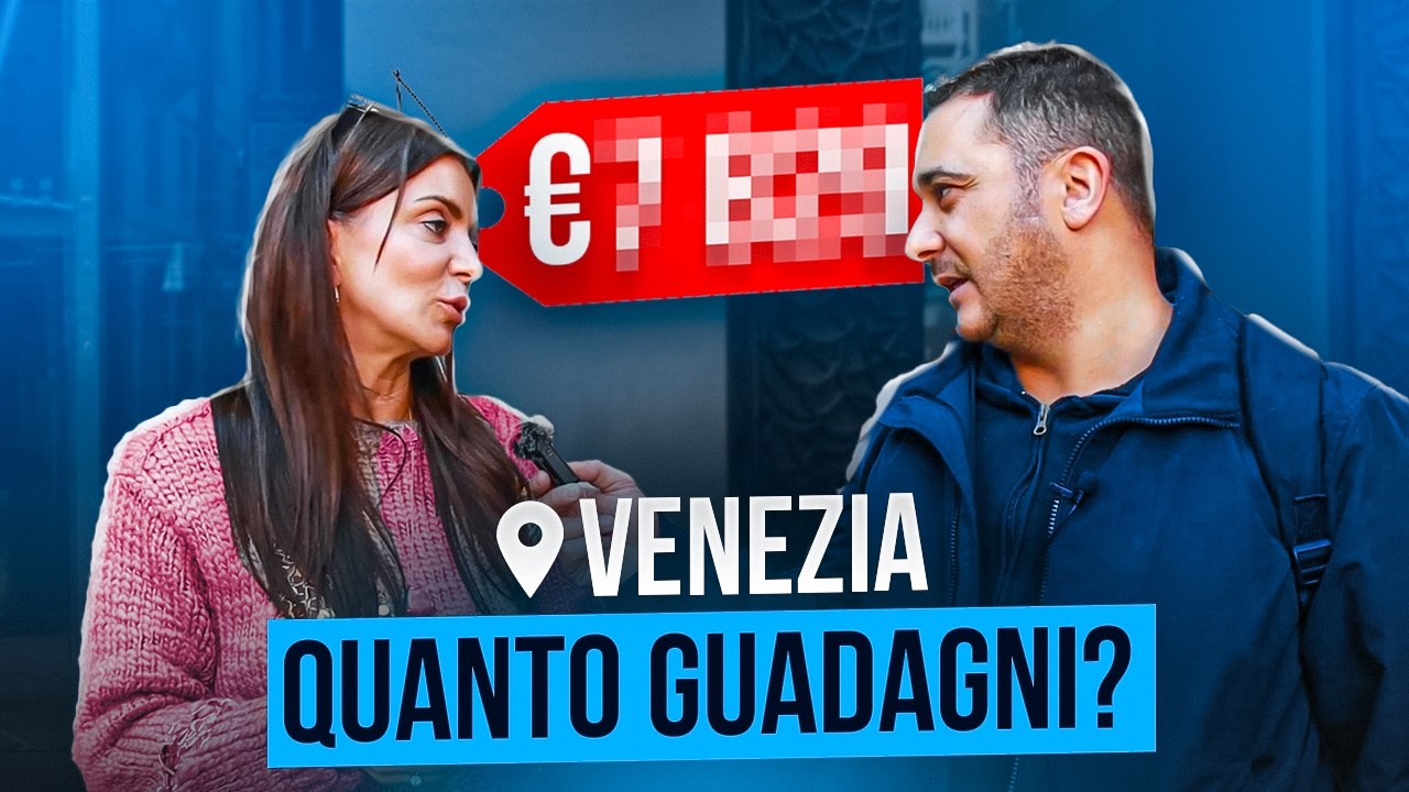Quanto guadagna DAVVERO chi lavora a Venezia? Le risposte shock