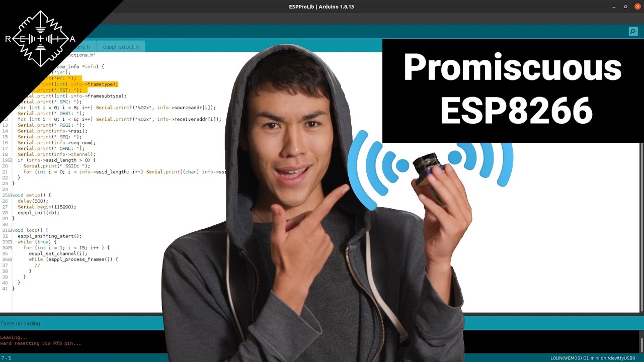 Hackabyte HakByte: Gather WiFi Reconnaissance on this $5 MicroController - YouTube