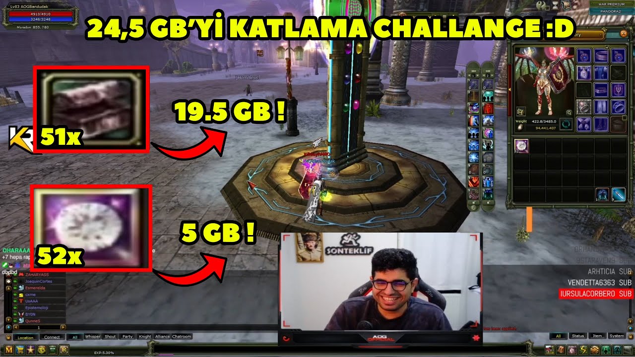 AOGofficial - (Pandora) 51 Accessory Box ve 52 Adet Fortified Silver Gem Kırıyor ! Knight Online