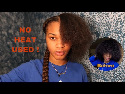 two-braids-on-blown-out-natural-hair.-no-heat-(with-weave)