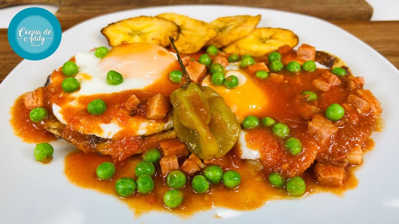 Ah, que huevos más Sabrosos, Fáciles y Baratos. HUEVOS MOTULEÑOS.  Receta Mexicana-Yucateca | Addy