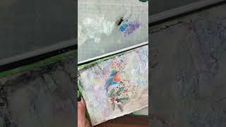 Art Journaling with Winter Forest #mixedmedia #printable #artjournal