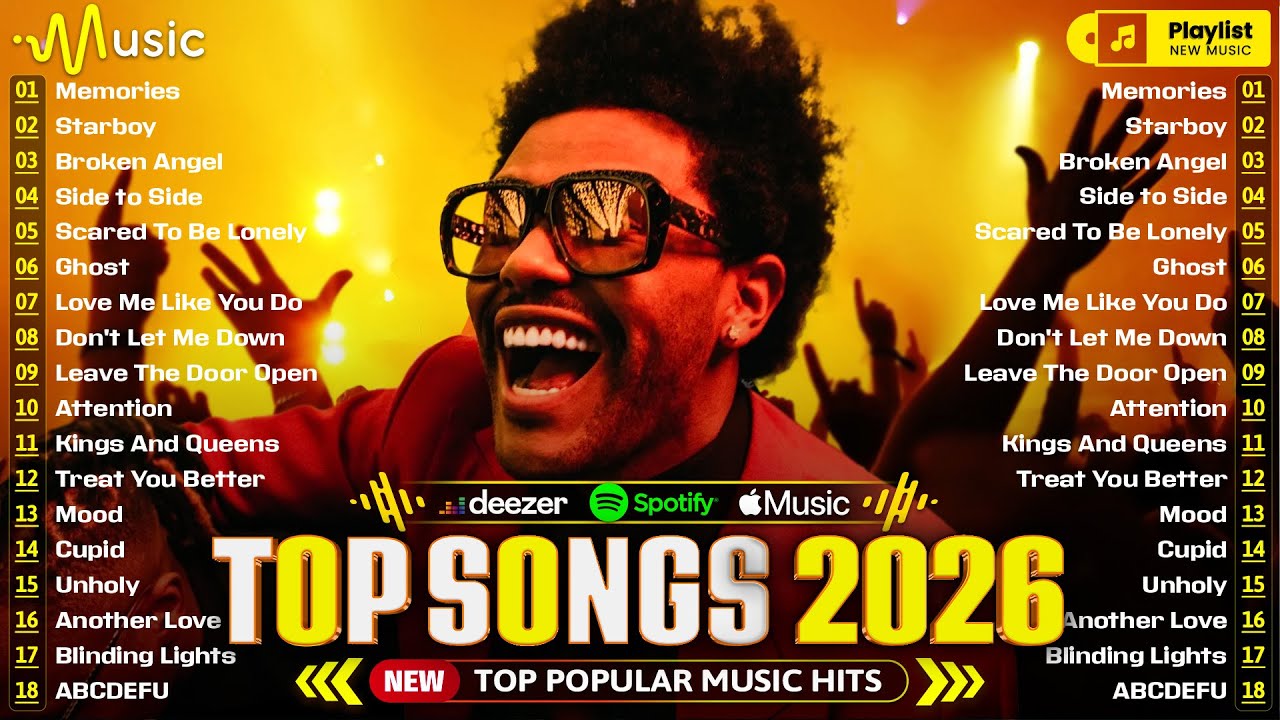 Billboard Top 50 This Week 🍎 The Weeknd, Bruno Mars, Adele, Ed Sheeran, Rihanna, Maroon 5, Dua Lipa