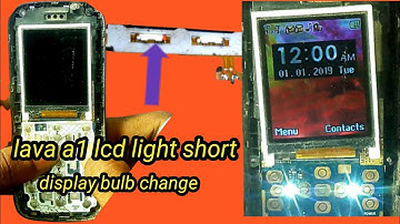 lava a1 display light solution/lava a1 display light short