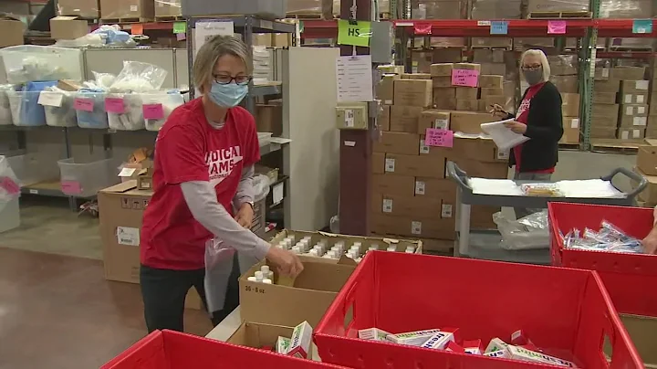 Volunteers make hygiene kits to help people displaced by Oregon wildfires