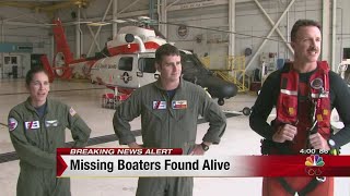 Missing boaters found alive