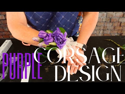 Corsage Designing with Royal Purple Flowers!