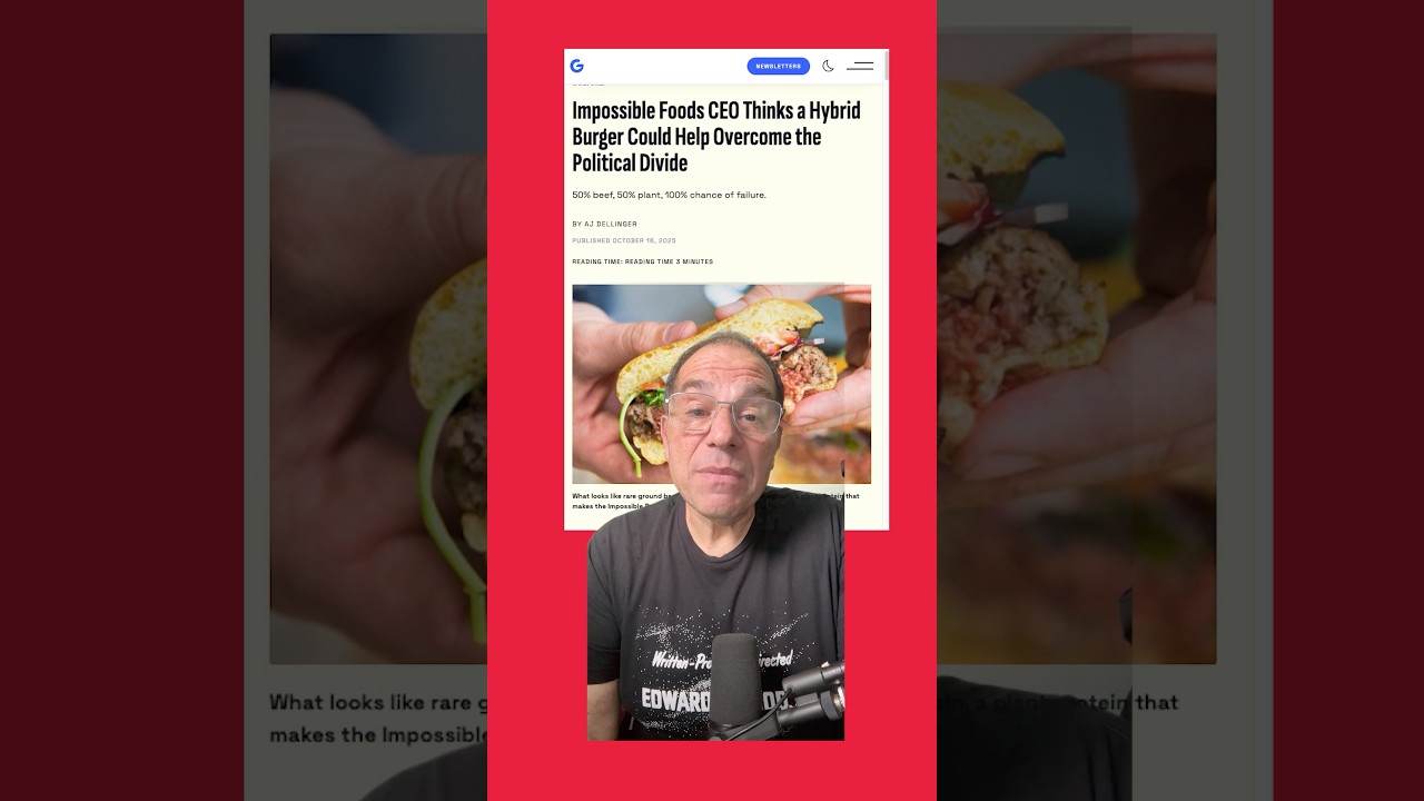 Impossible Foods может добавить настоящее мясо?!