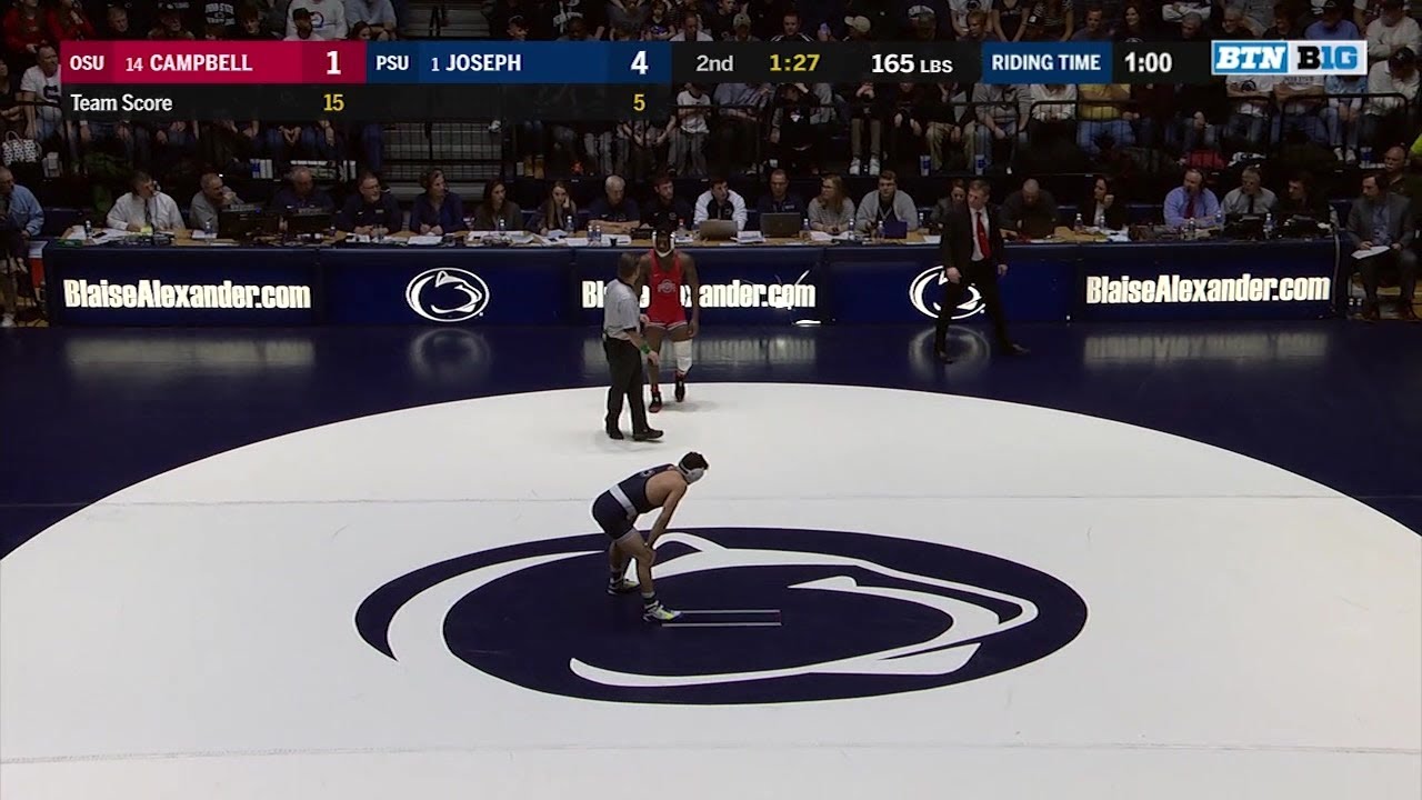 Big Ten Wrestling: 165 LBs - Ohio State's Te'Shan Campbell vs
