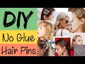 How to make hair clips at home | diy hair clips | hair accessories | hair pins making | Sajal Malik