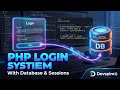 PHP Login System with MySQL & Sessions | Complete Beginner Tutorial (Step by Step)