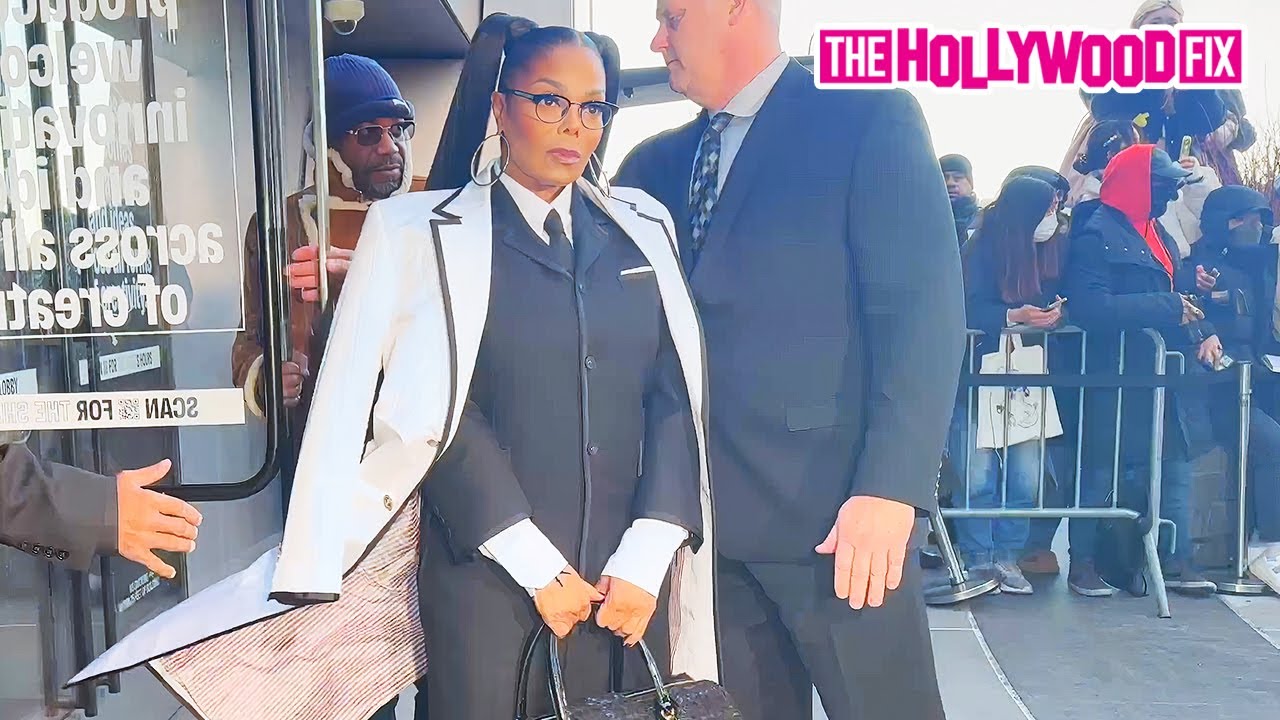 Janet Jackson's Fashionable Entrance at Thom Browne Show in New York