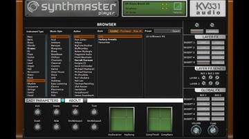 FREE SYNTH ROMPLER SYNTHMASTER PLAYER  SOUND DEMO