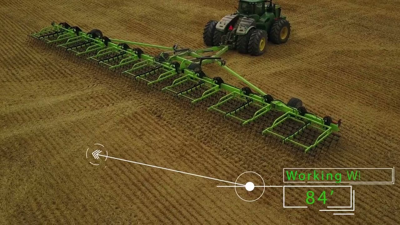 Schulte SHX-784 Variable Tine Harrow - YouTube