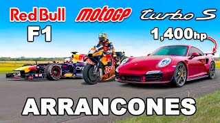 F1 Vs Moto Gp Vs Porsche De 1,400Hp Arrancones
