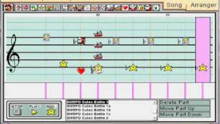 FFIV Boss/SMRPG Culex Battle in Mario Paint Composer