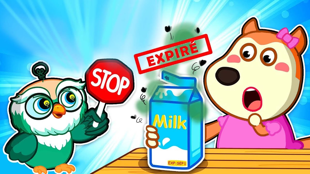 Ne buvez pas de lait frais qui a une odeur aigre🍼Attention aux maux d'estomac | Wolfoo Majori